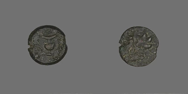 Coin Depicting a Vase, 67-68. Creator: Unknown