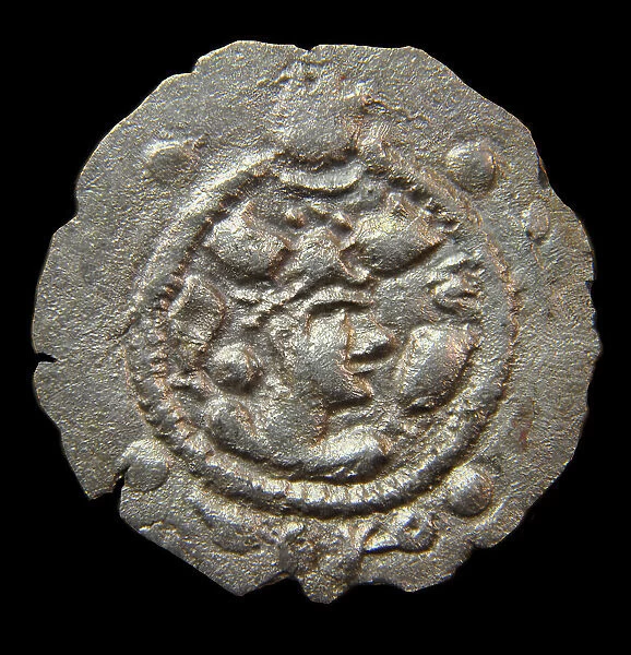 Coin of the Hephthalites, End of the 5th century. Creator: Numismatic, Ancient Coins