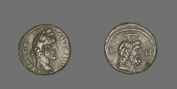 Framed Print : Coin Portraying Emperor Antoninus Pius, 145. Creator: Unknown Framed Print : Coin Portraying Emperor Antoninus Pius, 145. Creator: Unknown