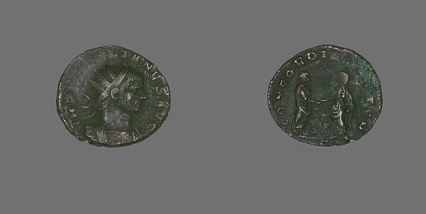 Coin Portraying Emperor Aurelian, 270-275. Creator: Unknown