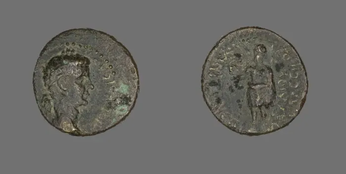 Framed Print : Coin Portraying Emperor Caligula, 37-41 CE. Creator: Unknown Framed Print : Coin Portraying Emperor Caligula, 37-41 CE. Creator: Unknown