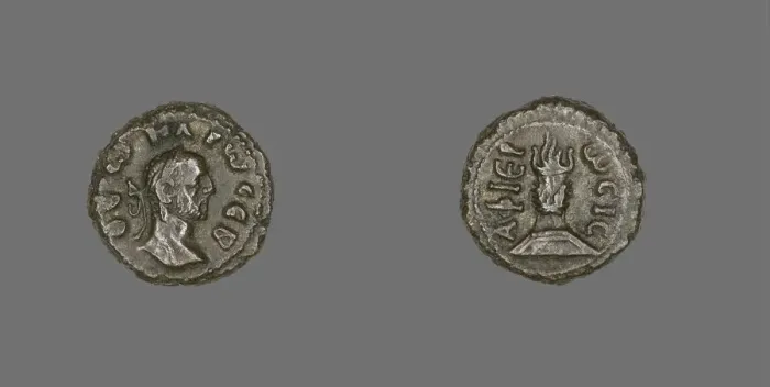 Framed Print : Coin Portraying Emperor Carus, 282-283. Creator: Unknown Framed Print : Coin Portraying Emperor Carus, 282-283. Creator: Unknown