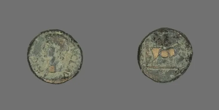 Framed Print : Coin Portraying Emperor Claudius, 41-54. Creator: Unknown Framed Print : Coin Portraying Emperor Claudius, 41-54. Creator: Unknown