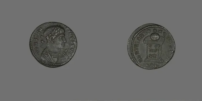 Framed Print : Coin Portraying Emperor Constantine I, 307-337. Creator: Unknown Framed Print : Coin Portraying Emperor Constantine I, 307-337. Creator: Unknown