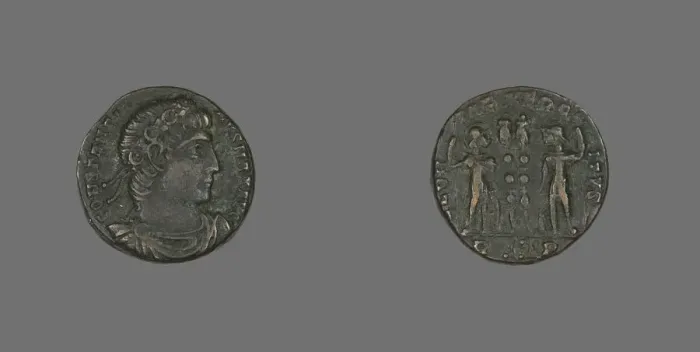 Framed Print : Coin Portraying Emperor Constantine I, 333-335. Creator: Unknown Framed Print : Coin Portraying Emperor Constantine I, 333-335. Creator: Unknown