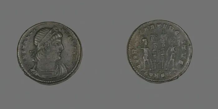 Framed Print : Coin Portraying Emperor Constantine I, 333-335 AD. Creator: Unknown Framed Print : Coin Portraying Emperor Constantine I, 333-335 AD. Creator: Unknown