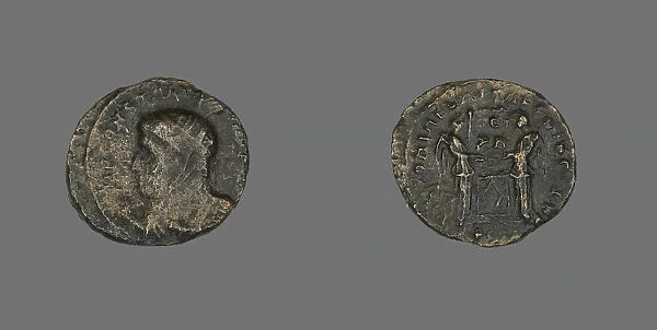 Coin Portraying Emperor Constantine I, about 319-320 CE. Creator: Unknown