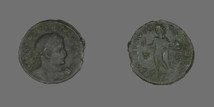 Framed Print : Coin Portraying Emperor Constantine I, 307-337 AD. Creator: Unknown Framed Print : Coin Portraying Emperor Constantine I, 307-337 AD. Creator: Unknown