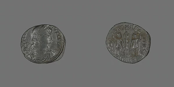 Coin Portraying Emperor Constantine I, 336-337 AD. Creator: Unknown