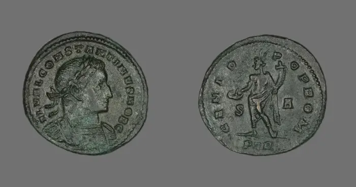 Framed Print : Coin Portraying Emperor Constantine I, 307-337 AD. Creator: Unknown Framed Print : Coin Portraying Emperor Constantine I, 307-337 AD. Creator: Unknown