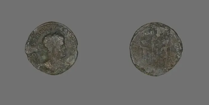 Framed Print : Coin Portraying Emperor Constantine II Caesar, 330-336. Creator: Unknown Framed Print : Coin Portraying Emperor Constantine II Caesar, 330-336. Creator: Unknown