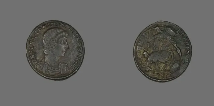 Framed Print : Coin Portraying Emperor Constantine II or Emperor Constantius Gallus Framed Print : Coin Portraying Emperor Constantine II or Emperor Constantius Gallus