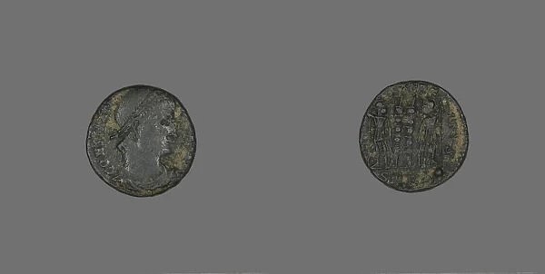 Coin Portraying Emperor Constantius I, 3rd-4th century. Creator: Unknown