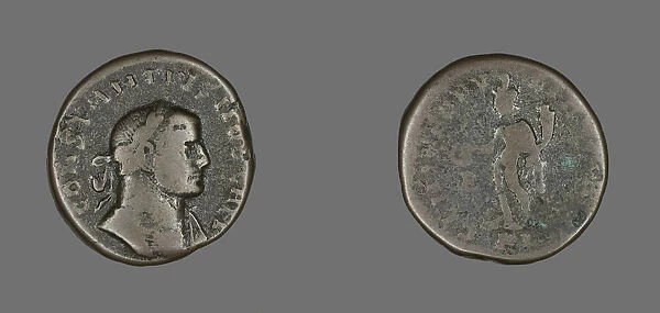 Coin Portraying Emperor Constantius I, 293-306. Creator: Unknown