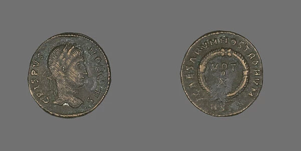Coin Portraying Emperor Crispus, 323-324. Creator: Unknown