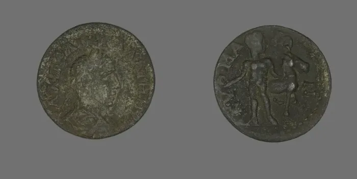 Framed Print : Coin Portraying Emperor Gallienus, 253-268. Creator: Unknown Framed Print : Coin Portraying Emperor Gallienus, 253-268. Creator: Unknown