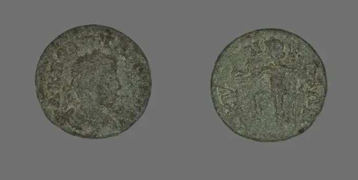Framed Print : Coin Portraying the Emperor Gallienus, 253-268. Creator: Unknown Framed Print : Coin Portraying the Emperor Gallienus, 253-268. Creator: Unknown
