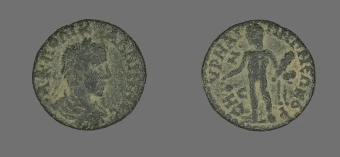 Framed Print : Coin Portraying the Emperor Gallienus, 253-268. Creator: Unknown Framed Print : Coin Portraying the Emperor Gallienus, 253-268. Creator: Unknown