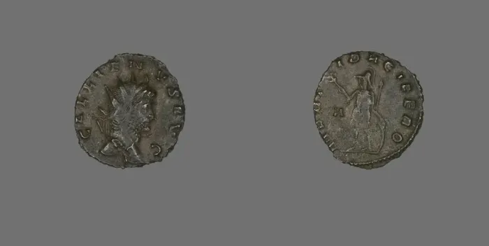 Framed Print : Coin Portraying Emperor Gallienus, 253-268. Creator: Unknown Framed Print : Coin Portraying Emperor Gallienus, 253-268. Creator: Unknown