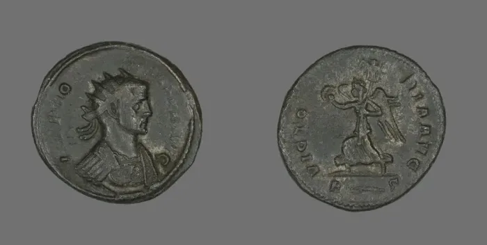 Framed Print : Coin Portraying Emperor Honorius?, 384-423. Creator: Unknown Framed Print : Coin Portraying Emperor Honorius?, 384-423. Creator: Unknown