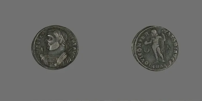 Framed Print : Coin Portraying Emperor Licinius, 307-324. Creator: Unknown Framed Print : Coin Portraying Emperor Licinius, 307-324. Creator: Unknown