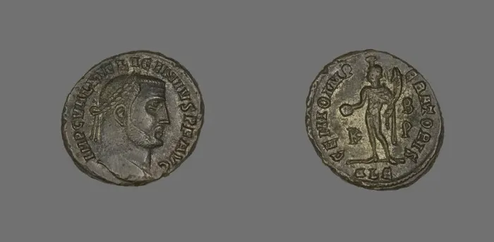 Framed Print : As (Coin) Portraying Emperor Licinius, 308-310. Creator: Unknown Framed Print : As (Coin) Portraying Emperor Licinius, 308-310. Creator: Unknown