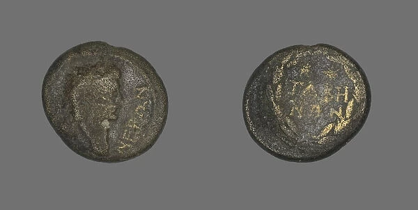 Coin Portraying Emperor Nero, 54-68. Creator: Unknown