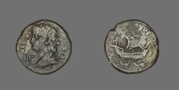 Framed Print : Coin Portraying Emperor Nero, 66-67. Creator: Unknown Framed Print : Coin Portraying Emperor Nero, 66-67. Creator: Unknown