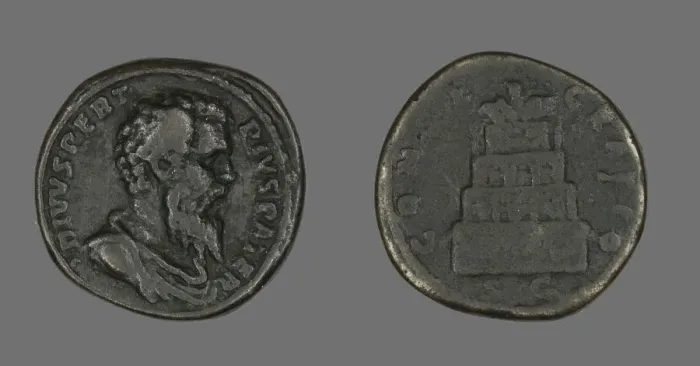 Framed Print : Coin Portraying Emperor Pertinax, 193. Creator: Unknown Framed Print : Coin Portraying Emperor Pertinax, 193. Creator: Unknown
