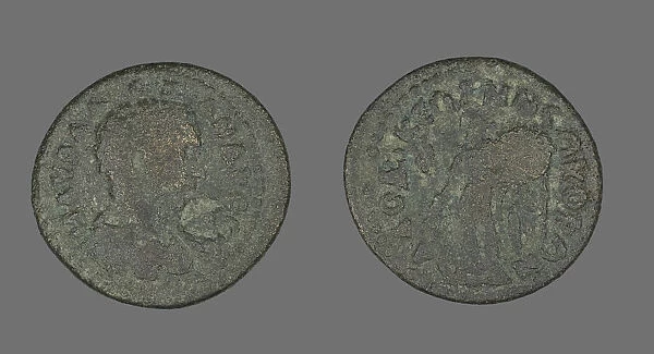 Coin Portraying the Emperor Severus Alexander, before 222. Creator: Unknown