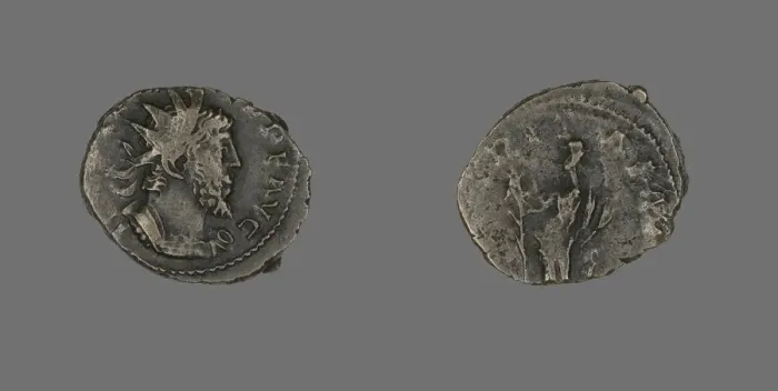 Framed Print : Coin Portraying Emperor Tetricus, 271-274. Creator: Unknown Framed Print : Coin Portraying Emperor Tetricus, 271-274. Creator: Unknown