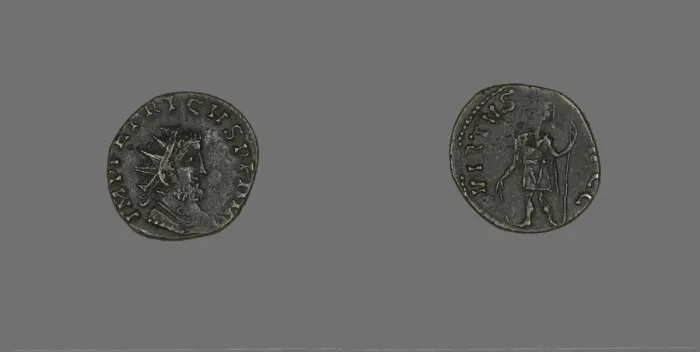 Framed Print : Coin Portraying Emperor Tetricus I, 268. Creator: Unknown Framed Print : Coin Portraying Emperor Tetricus I, 268. Creator: Unknown