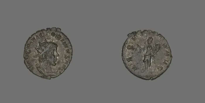 Framed Print : Coin Portraying Emperor Victorinus, 268-270. Creator: Unknown Framed Print : Coin Portraying Emperor Victorinus, 268-270. Creator: Unknown