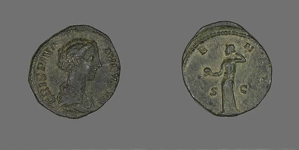 Coin Portraying Empress Crispina, 177-183. Creator: Unknown