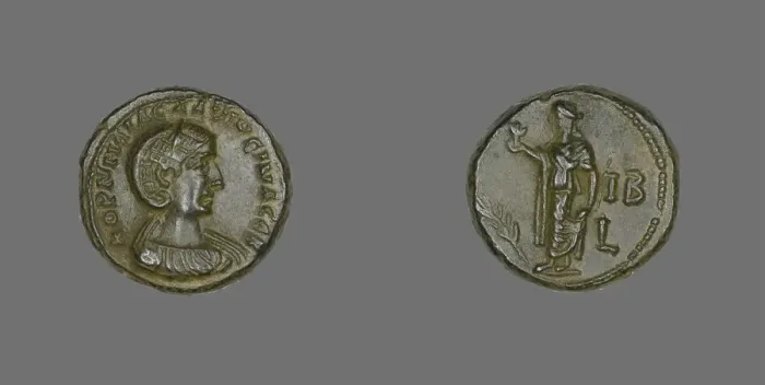 Framed Print : Coin Portraying Empress Salonina, 264-265. Creator: Unknown Framed Print : Coin Portraying Empress Salonina, 264-265. Creator: Unknown