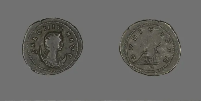 Framed Print : Coin Portraying Empress Salonina, 256. Creator: Unknown Framed Print : Coin Portraying Empress Salonina, 256. Creator: Unknown