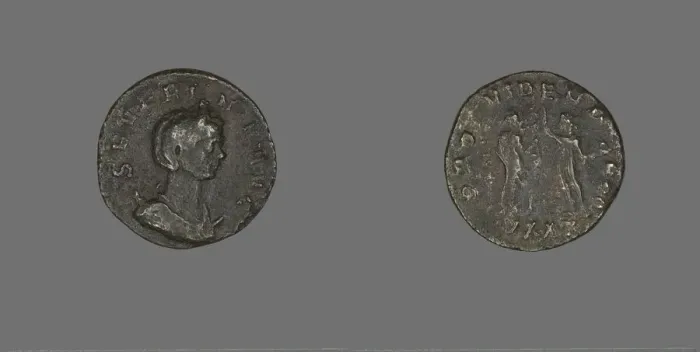 Framed Print : Coin Portraying Empress Severina, 270-275. Creator: Unknown Framed Print : Coin Portraying Empress Severina, 270-275. Creator: Unknown