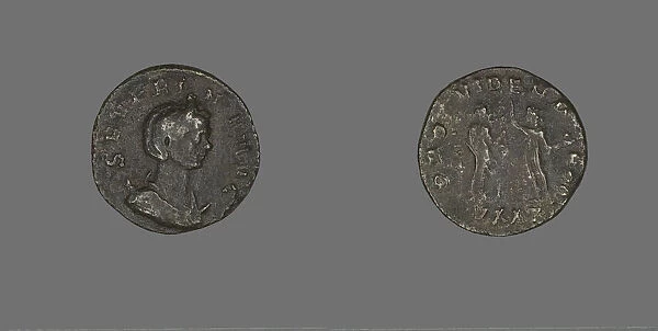 Coin Portraying Empress Severina, 270-275. Creator: Unknown