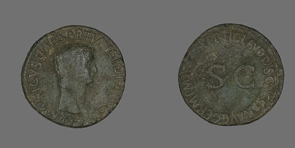 As (Coin) Portraying Germanicus, 50-54. Creator: Unknown