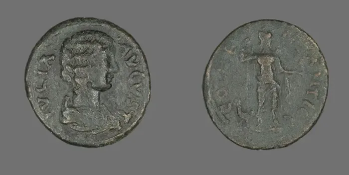 Framed Print : Coin Portraying Julia Domna, 193-217. Creator: Unknown Framed Print : Coin Portraying Julia Domna, 193-217. Creator: Unknown