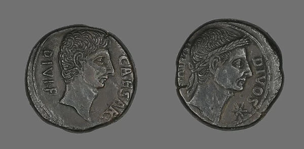 Coin Portraying Julius Caesar, about 38 BCE. Creator: Unknown