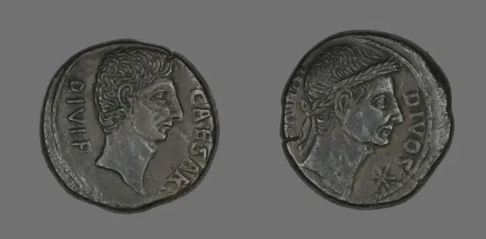 Framed Print : Coin Portraying Julius Caesar, about 38 BCE. Creator: Unknown Framed Print : Coin Portraying Julius Caesar, about 38 BCE. Creator: Unknown