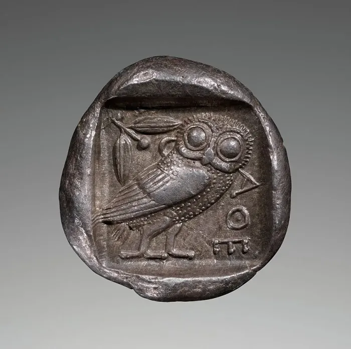 Framed Print : Coin (tetradrachm) of Athens, 475-465 BC. Creator: Unknown Framed Print : Coin (tetradrachm) of Athens, 475-465 BC. Creator: Unknown