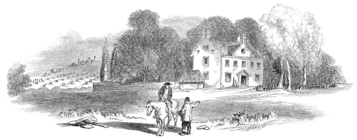 Framed Print : Col. Gardiners house, and field of Prestonpans, 1845. Creator: Unknown Framed Print : Col. Gardiners house, and field of Prestonpans, 1845. Creator: Unknown