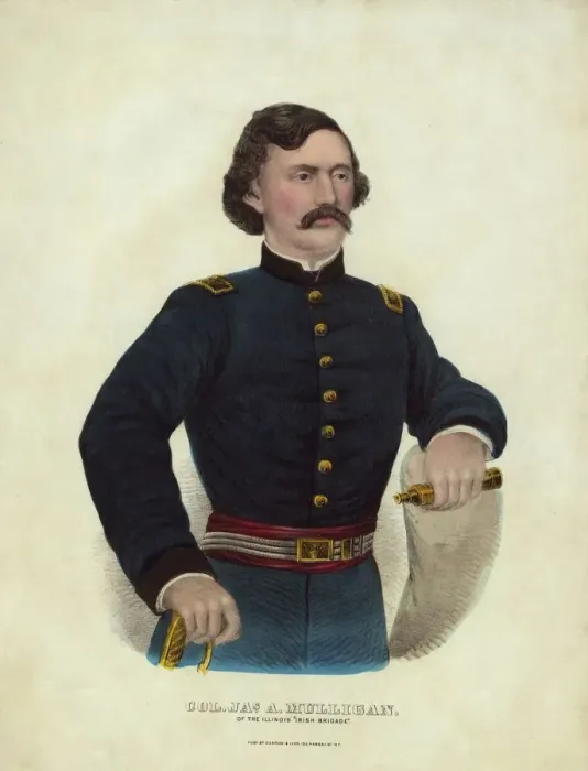 Framed Print : Col. Ja s. A Mulligan, of the Illinois Irish Brigade, 19th century Framed Print : Col. Ja s. A Mulligan, of the Illinois Irish Brigade, 19th century