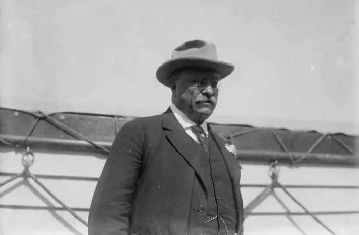 Framed Print : Col. Roosevelt on S.S. VANDYCK, between c1910 and c1915. Creator: Bain News Service Framed Print : Col. Roosevelt on S.S. VANDYCK, between c1910 and c1915. Creator: Bain News Service