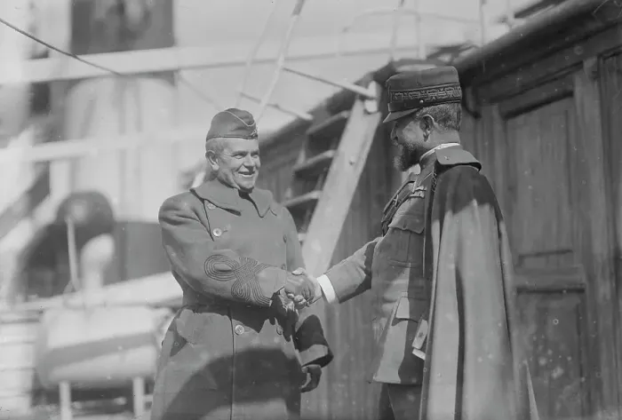 Framed Print : Col. Wm. Wallace & Gen. Guglielmotti, Apr 1919. Creator: Bain News Service Framed Print : Col. Wm. Wallace & Gen. Guglielmotti, Apr 1919. Creator: Bain News Service