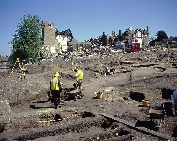 Colchester Roman Site Excavation, St Mary Hospital Archaeological site, c20th century