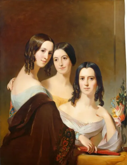 Framed Print : The Coleman Sisters, 1844. Creator: Thomas Sully Framed Print : The Coleman Sisters, 1844. Creator: Thomas Sully