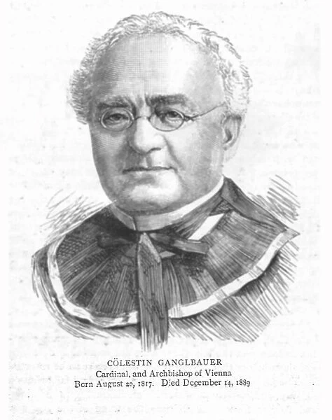 Colestin Ganglbauer. Cardinal, and Archbishop of Vienna, 1890. Creator: Unknown